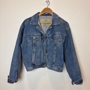 Banana Republic Denim Jacket Vintage 80s Size Large Classic